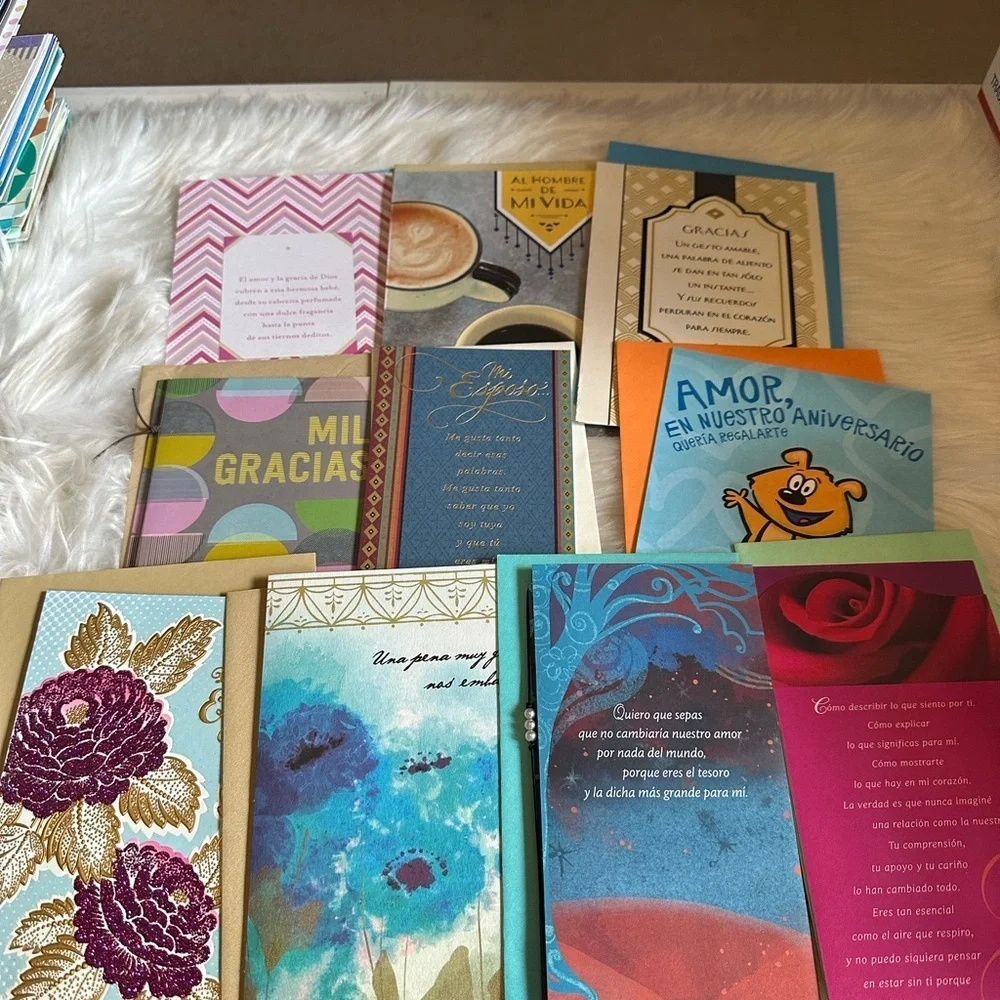 🩵5/$8 Spanish Colorful Greeting Cards Set